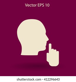 silence vector icon