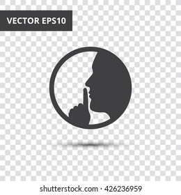 Silence Vector Icon