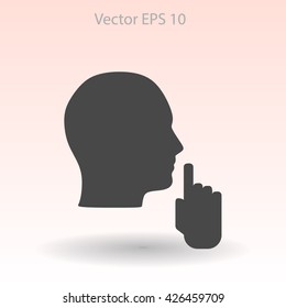 silence vector icon