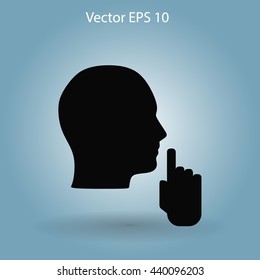 silence vector icon