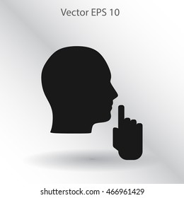 silence vector icon