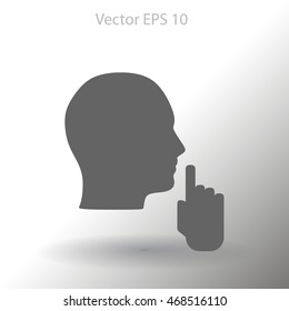 silence vector icon