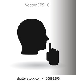 silence vector icon