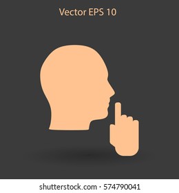 silence vector icon