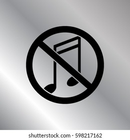 silence vector icon