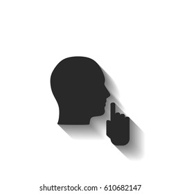 silence vector icon