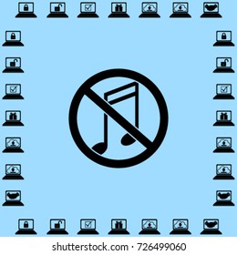 silence vector icon