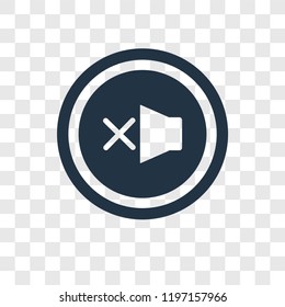 Silence vector icon isolated on transparent background, Silence transparency logo concept
