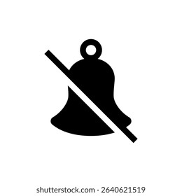 Silent Alarm Bell Symbols with Slash – Vector UI Pack