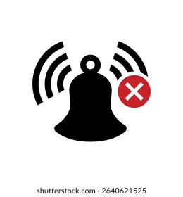 Silent Alarm Bell Symbols with Slash – Vector UI Pack