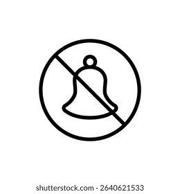 Silent Alarm Bell Symbols with Slash – Vector UI Pack