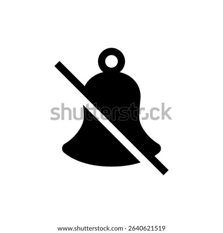 Silent Alarm Bell Symbols with Slash – Vector UI Pack