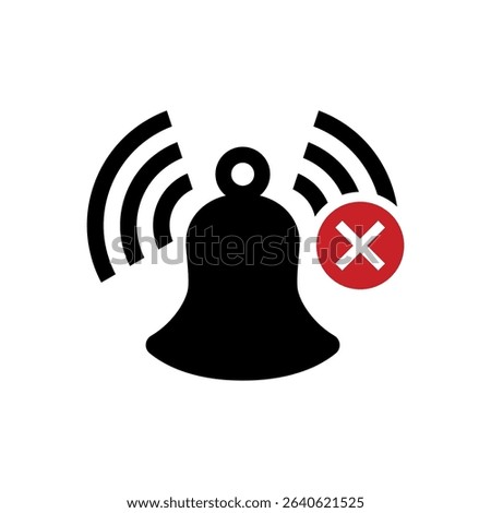 Silent Alarm Bell Symbols with Slash – Vector UI Pack