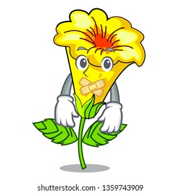 Silent allamanda flower isolated in the mascot