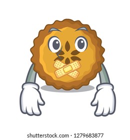 Silent apple pie isolated in the mascot