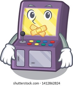 Silent arcade machine in the cartoon shape