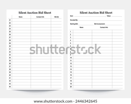 silent auction bid sheet template,silent auction template,auction template,silent auction bid form template,silent auction form template