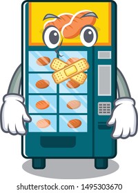 Silent bakery vending machine in the cartoon