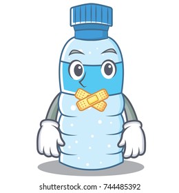 Silent bottle character cartoon style