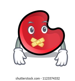 Silent candy moon mascot cartoon