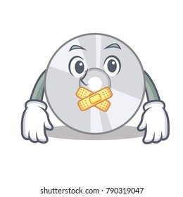 Silent CD mascot cartoon style