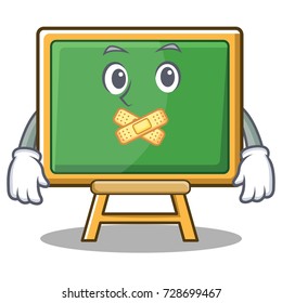 Silent chalk board character cartoon