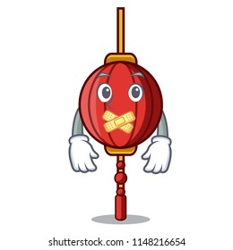 Silent chinese lantern mascot cartoon