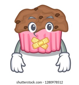 Silent chocolate muffins on a mascot plate