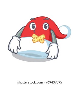 Silent Christmas hat character cartoon