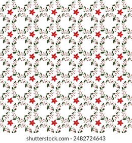 A Silent Christmas Night Seamless Vector Pattern Design
