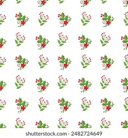 A Silent Christmas Night Seamless Vector Pattern Design