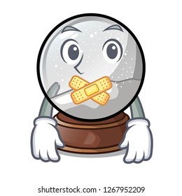 Silent christmas snow globe in shape cartoon