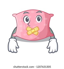 Silent cute pillow comfortable isolated on mascot