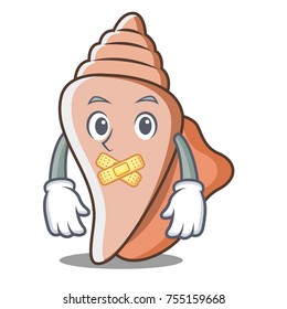 Silent cute shell character cartoon