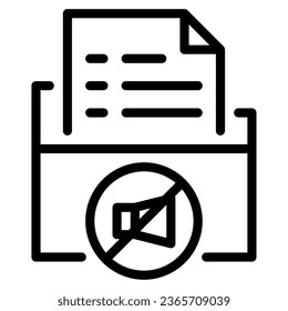 Silent Data object illustration icon