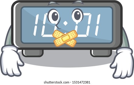 Silent digital clock on a cartoon chair