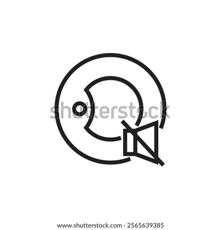 silent Dish clean washing icon outline editable stroke eps