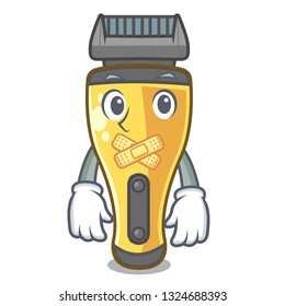 Silent electric shaver the shape funny cartoon