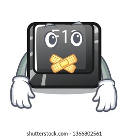 Silent f12 button installed on cartoon computer