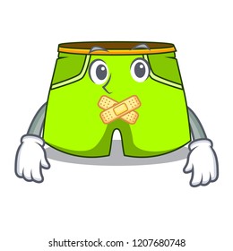 Silent fashion short pants isolated on mascot