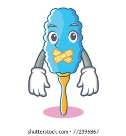 Silent feather duster character cartoon