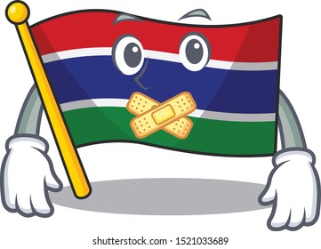 Silent flag gambia placed in mascot drawer