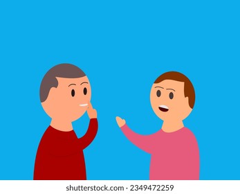 ilustración de vector de diseño plano silencioso