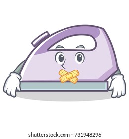 Silent flat iron character vector art