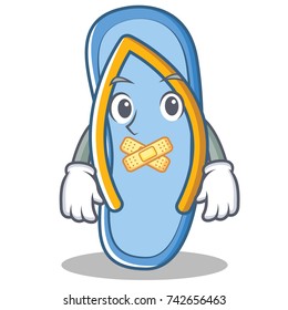 Silent flip flops character cartoon