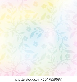 Silent flowers. Light colorful Colors Floral texture
