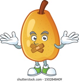 Silent fragrant pear cartoon character with mascot