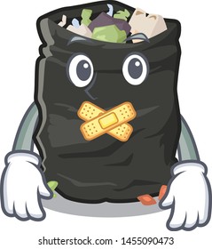 Silent garbage bag behind the character door