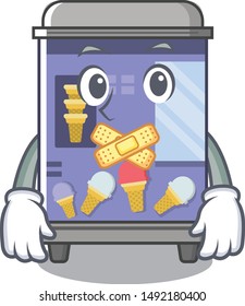 Silent ice cream vending machine the a character