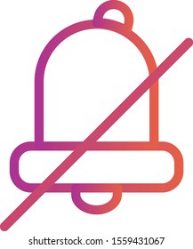 silent icon isolated on background
